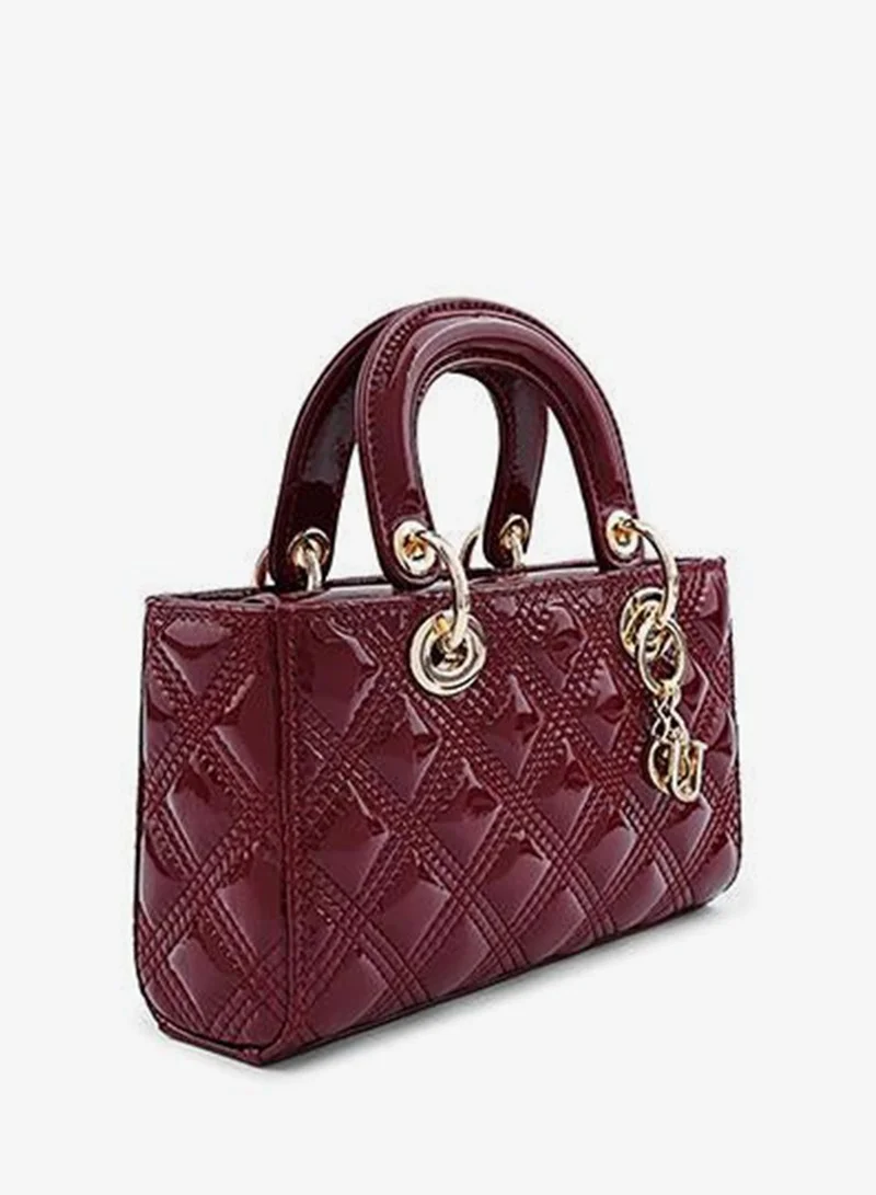 Cuple Cuple Textured Zip Shoulder Bag