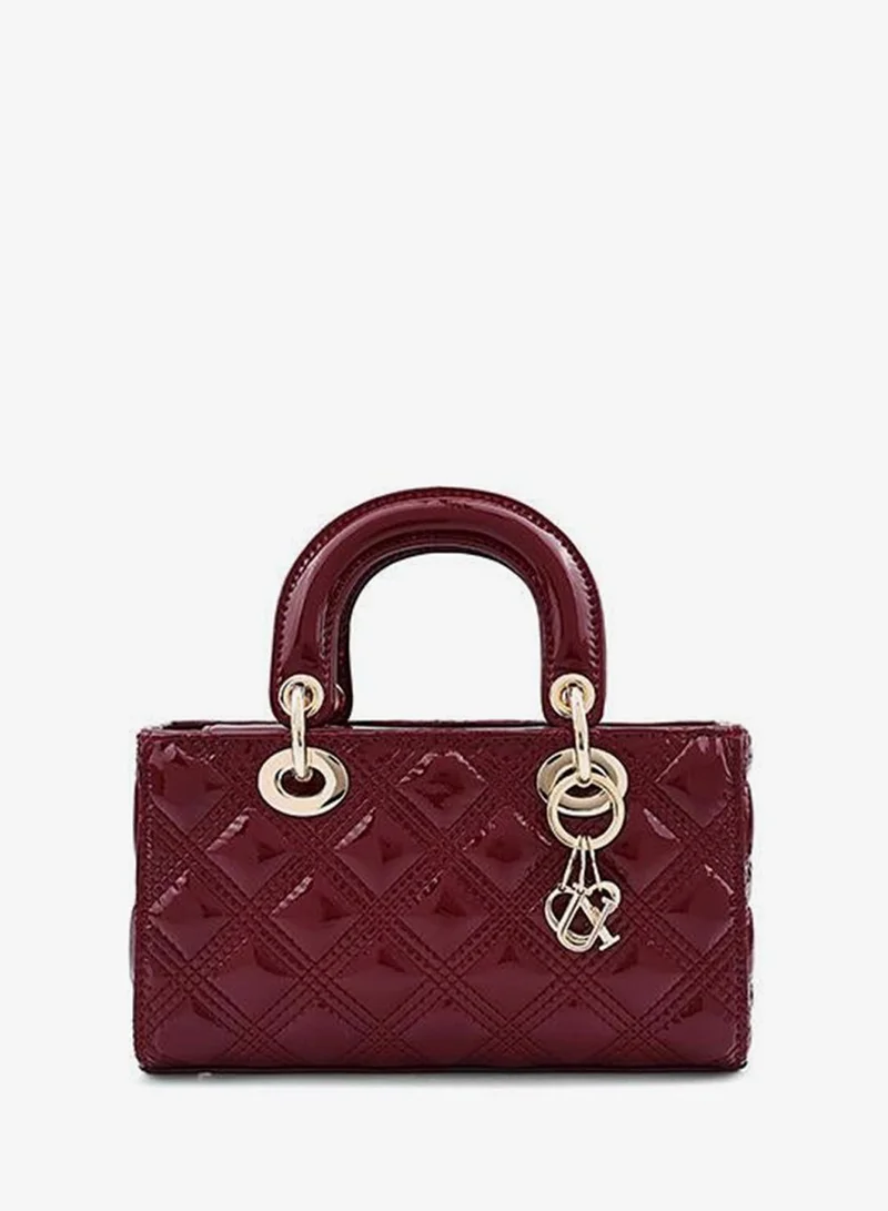 Cuple Cuple Textured Zip Shoulder Bag