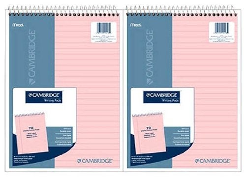 Cambridge Wirebound Legal Pad, 8.5 X 11 Inches, Rose, 70 Sheets (59418) - Image 3
