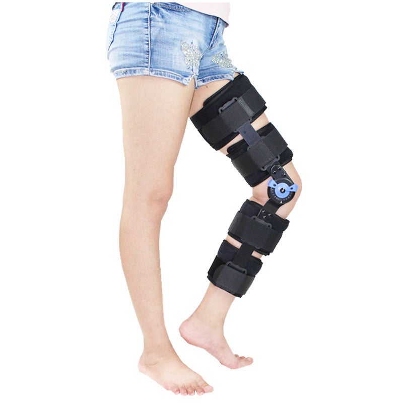 Orthopedic Hinged Knee Brace Support Adjustable Splint Stabilizer Wrap Sprain Post-Op Hemiplegia Flexion Extension Joint Support - Image 5