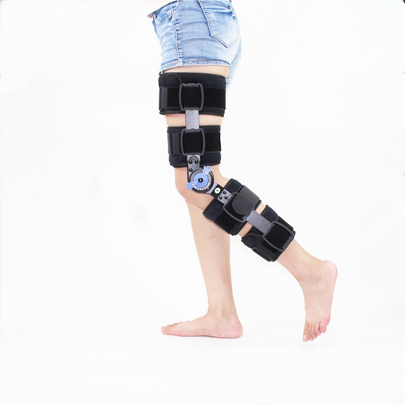 Orthopedic Hinged Knee Brace Support Adjustable Splint Stabilizer Wrap Sprain Post-Op Hemiplegia Flexion Extension Joint Support - Image 3