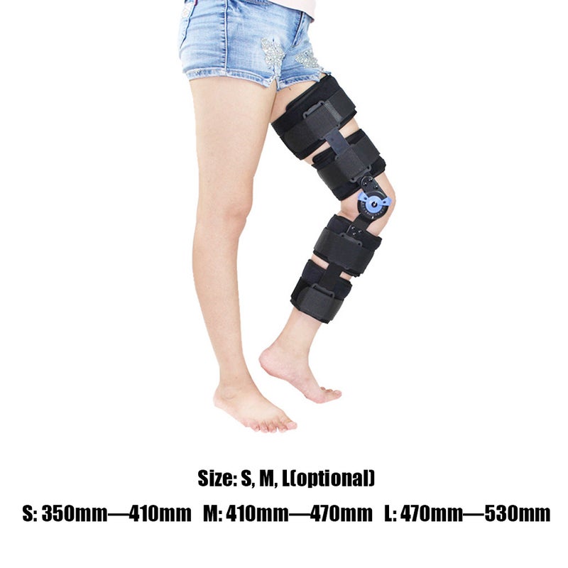 Orthopedic Hinged Knee Brace Support Adjustable Splint Stabilizer Wrap Sprain Post-Op Hemiplegia Flexion Extension Joint Support - Image 4
