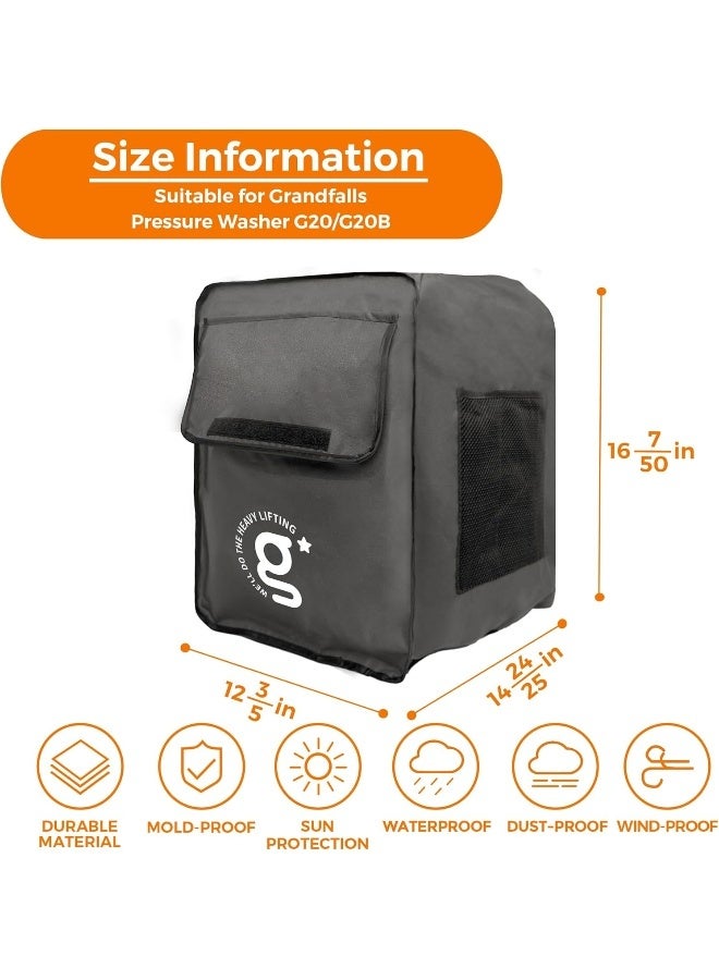 Giraffe Tools G20/G20B Grandfalls Pressure Washer Cover Uv Resistant, Waterproof And Anti-Fading Cover For Power Washer  - Image 2