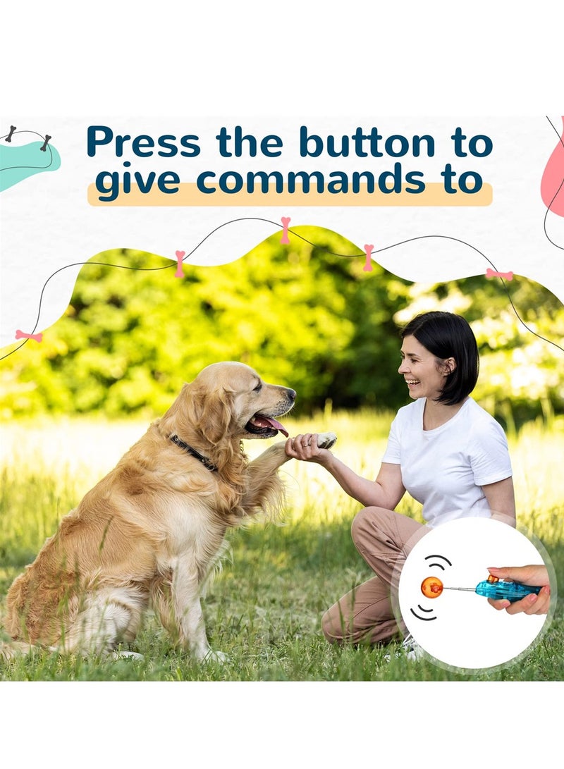 Cat Training Clicker Kit, 2 Pcs Dog Training Clickers Pet Training Clicker with Retractable Target Stick, Positive Behavior Reinforcer for Cats Dog Pets, New Puppy Essentials, Dog Whistle - Image 4