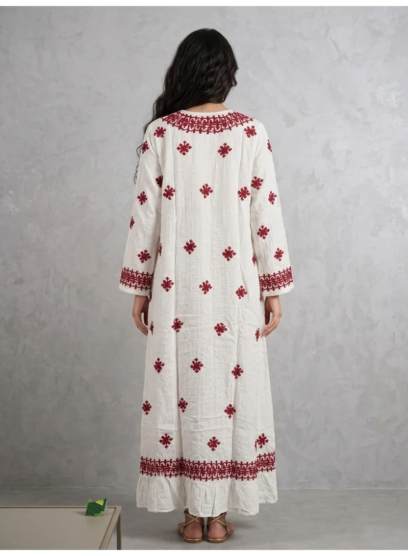 Alaya Hand Embroidered Chikankari Modal Jalabiya-AL3939