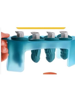 Generic Zombie Popsicle Mold Set 4 Pieces Homemade Silicone Popsicle Maker Kid Easy Release Ice Cream Molds Reusable DIY Pop Molds- BPA Free (Zombie)  - Image 3
