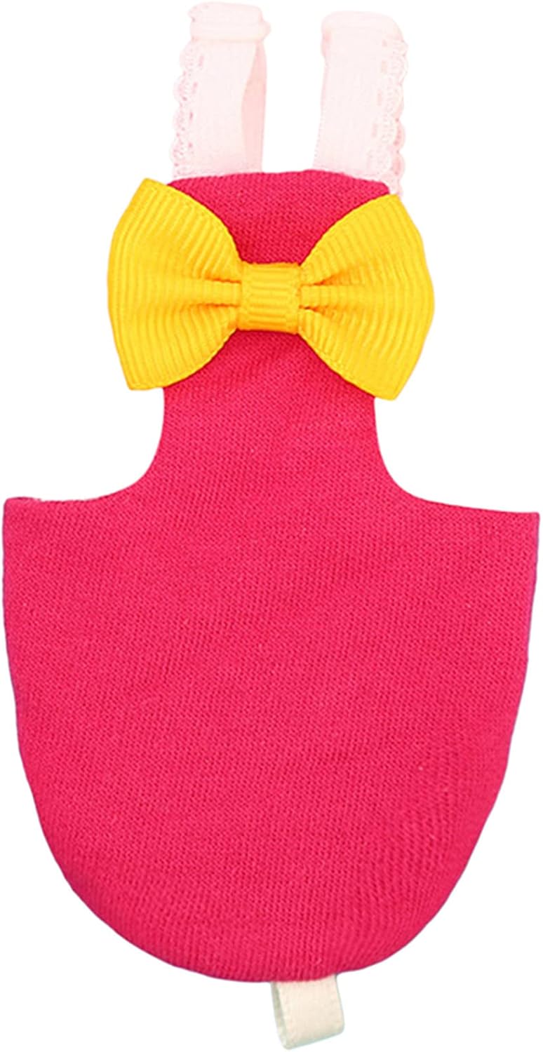 cheekyglo Bird Parrot Diaper Flight Suit Nappy Clothes Pet Goose Chicken Duck Poultry Adjustable Cloth Diaper for Small Medium Large Pet Bird,Rose Red-XL - Image 2