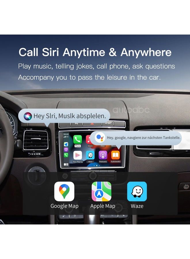 autoabc Wireless Carplay/Android Car Modification Module for Volkswagen Touareg RNS850 2011-2018 Support Mirrorlink and OEM Car Functions - Image 5