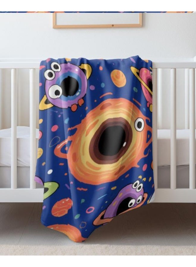 عام بطانية رقيقة من الفانيلا الكرتونية للأطفال والرضع (دافئة ومريحة، ومناسبة للنوم والألعاب) 70 سم * 100 سم - Image 1