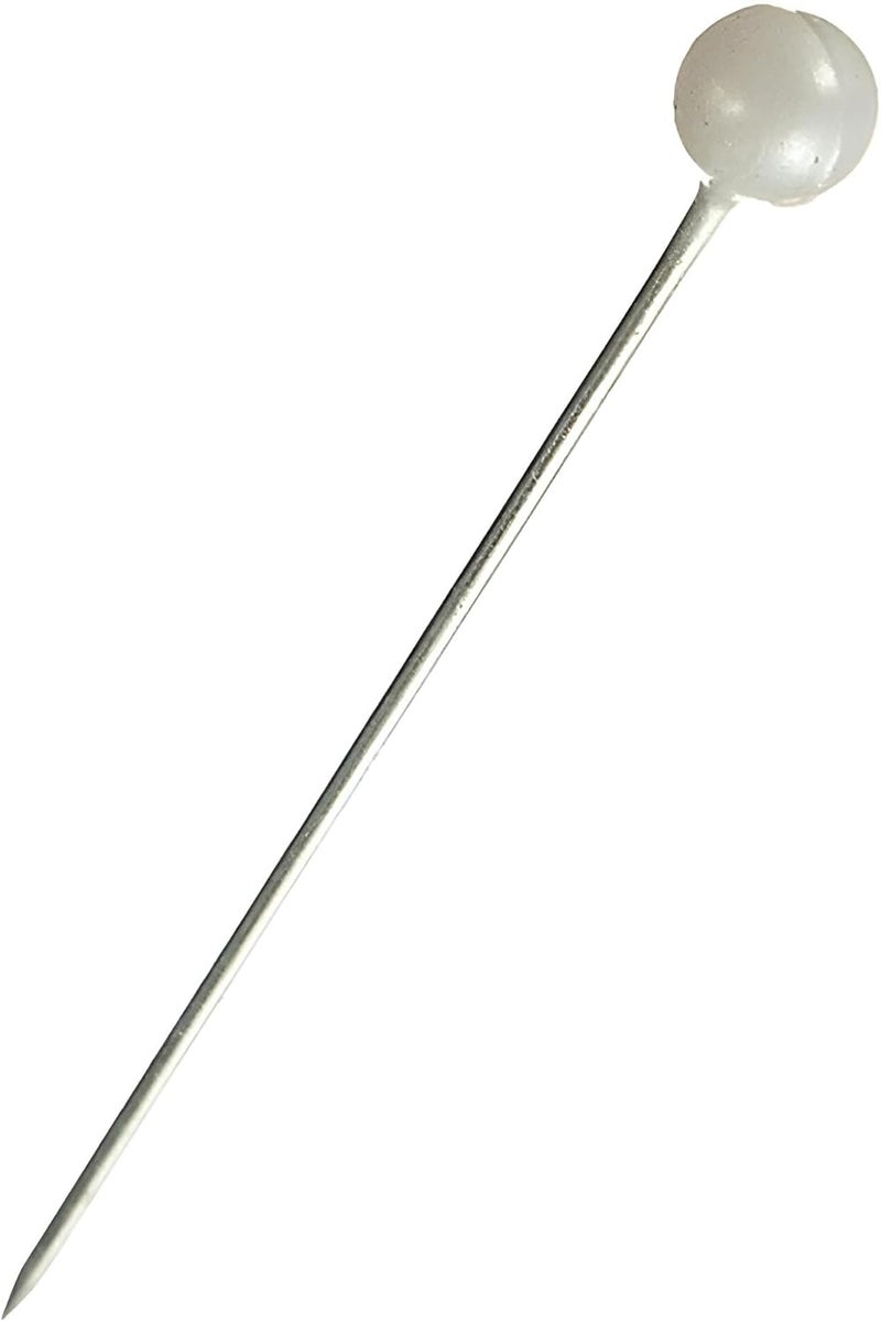 Wetco 800 Pcs Sewing Pins, 1.5 in Round Pearl Heads Pins, Pearlized Pins, Pearl Push Pins, Dressmaker Pins, Quilting Pins for Fabric, Craft and Sewing Project, Weddings Corsage Florists (White) - Image 3