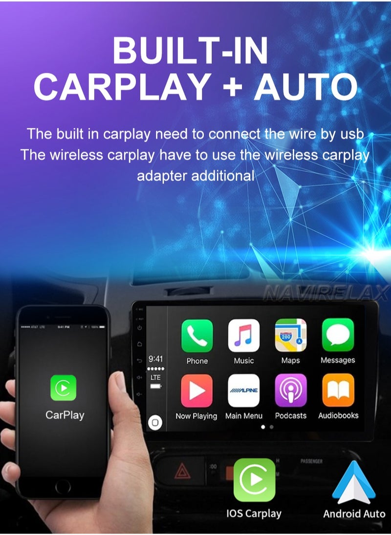 Vierex - Toyota Pickup Land Cruiser LC70 LC79 2007-2022 Android Car Stereo 4GB RAM Support Apple Carplay Android Auto Wireless Fast Interface AHD Camera Included SIM Card Wifi Bluetooth 9 Inch Touch Screen - Image 1