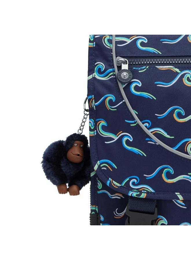 Kipling  Preppy Fun Ocean Print Backpack  | Best Price UAE