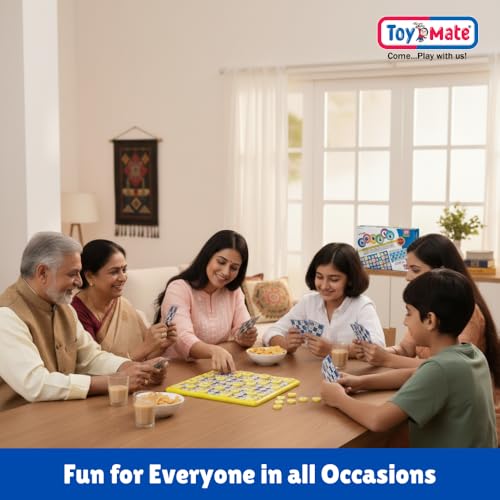 toymate Housie Reusable Folding Tickets - Tambola Bingo Lotto Family Board Game (48 Reusable Cards) - Image 4