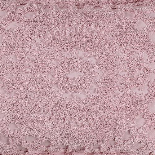 Better Trends 1 Piece Chenille Bedspread King Size 100% Cotton Chenille Bedding Lightweight Medallion Pattern Bedroom Decor Rio Collection - Image 4