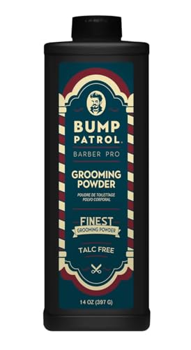 Bump Patrol Barber Pro Grooming Powder - Talc Free Hair and Body Powder for Men, Protects Against Sweat, Odor, and Chafing From Head to Toe for All Skin Types - 14 oz (Pack of 1) - Image 1