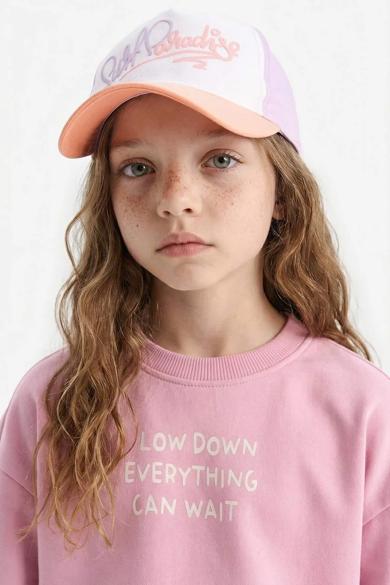 ديفاكتو Girl Printed Cotton Cap