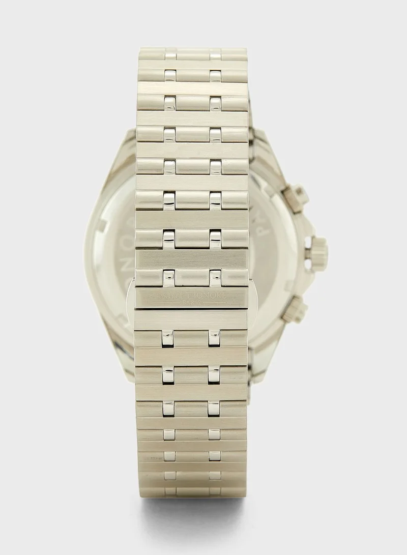 Saint Honore Paris Lb896101 17Din Chronograph Analog Watch