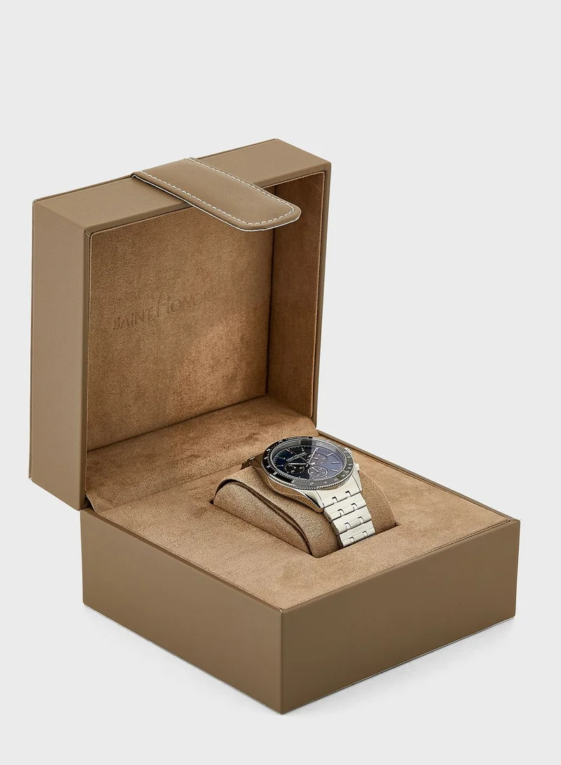 Saint Honore Paris Lb896101 17Din Chronograph Analog Watch