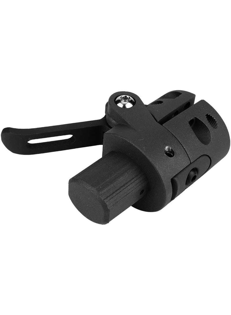 قاعدة عمود قابلة للطي بديلة للسكوتر الكهربائي مصنوعة من سبائك الألومنيوم وقاعدة قضيب قابلة للطي باللون الأسود - Image 4