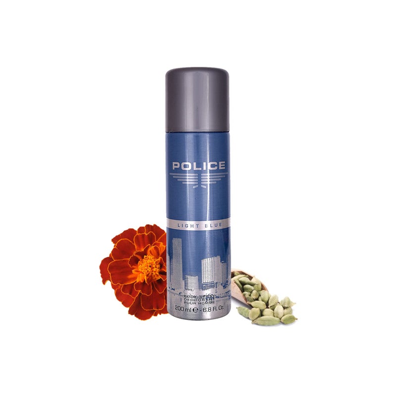 Police Light Blue Deodorant Spray 200ml (Pack of 2) - Image 2