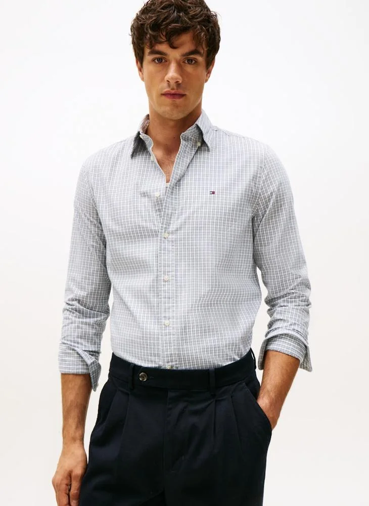 تومي هيلفيغر TH Flex Regular Fit Tartan Shirt