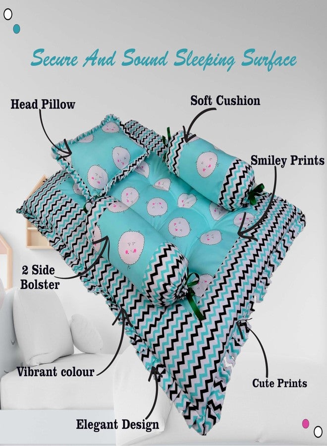 Kwitchy Baby 4 Piece Bedding Set for Baby Boys & Baby Girls (0-6 Months, Green) (4PCS Set) - Image 5