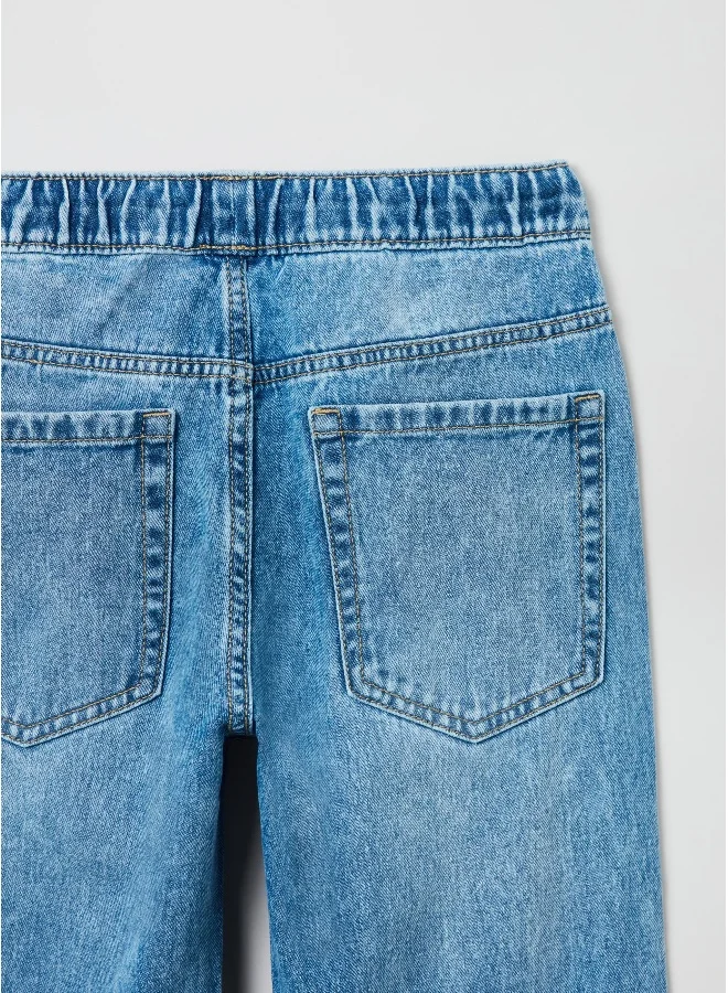 او في اس OVS Denim Joggers With Drawstring