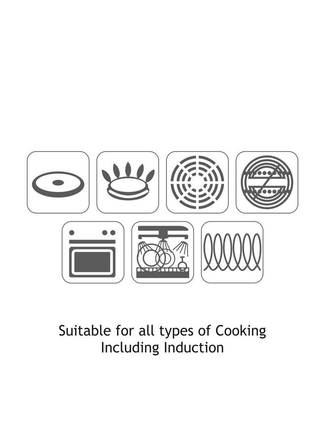 Alda Vitale Stainless Steel Cookware Triply Kadhai with Lid | Stainless Steel Deep Wok with lid 18cm (1.2L), Silver (Induction Friendly) - Image 5