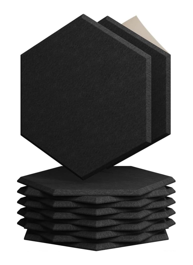 Generic 12 Pack Acoustic Wall Panels with Self-Adhesive 30 X 26 X 0.9 CM Sound Proof Foam Panels Decorative Soundproof Wall Panels Sound Proof Absorbing Tiles for Home and Offices  - Image 1
