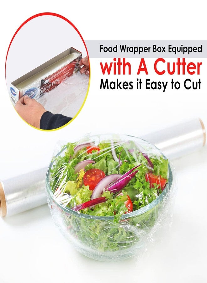 Feather's Feather’s Cling Film Wrap Food Biodegradable Multipurpose Food Wrapper Non-Stick Microwave Safe (Pack of 1, 100m) - Image 5