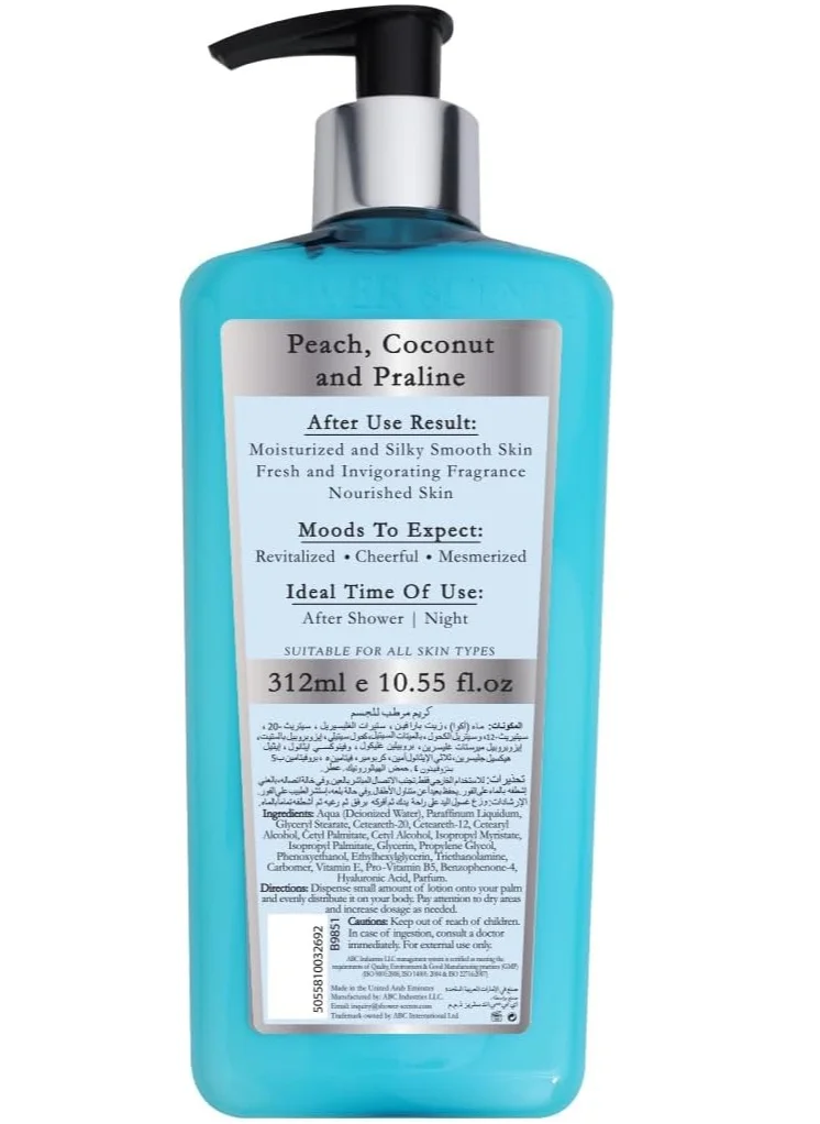 Shower Scents Shower Scents Snowflakes Paraben-Free Moisturizing Body Lotion with Hyaluronic Acid, Pro-Vitamin B5, Vitamin E and UV Protection 312ml
