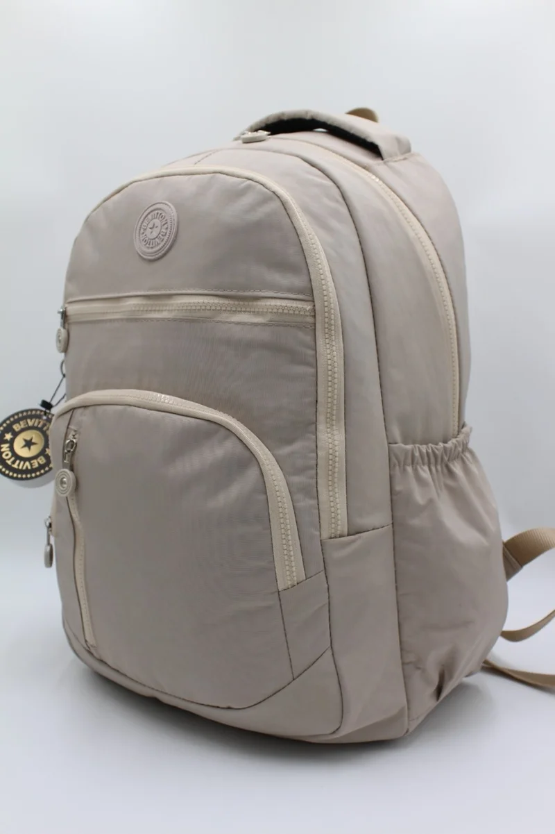 بيفيتون Crumple Fabric Large Size School Backpack and Travel Bag / 1700