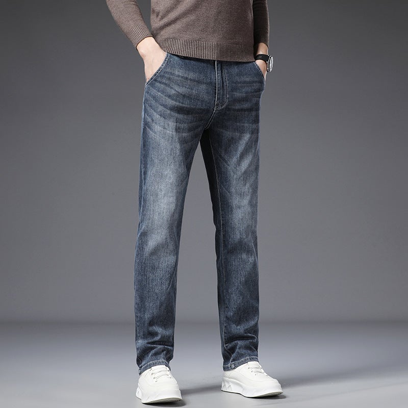 Unisex Classic Denim Jeans Loose Fit Daily Outdoor Wear - Image 3