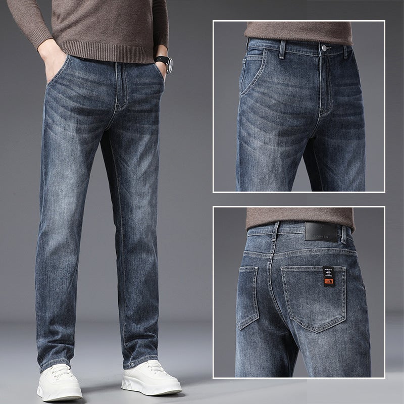 Unisex Classic Denim Jeans Loose Fit Daily Outdoor Wear - Image 2