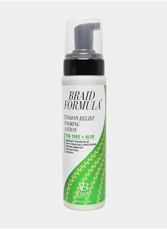 EBIN NEW YORK Braid Formula Tension Relief Foaming Lotion Tea tree Aloe  250ml 