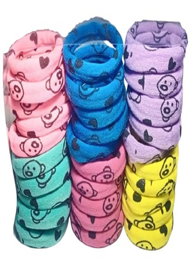 SBS Hair Printed rubber band For Women & Girls (Multi colour's) pack of 30 piece (Light) - Image 4