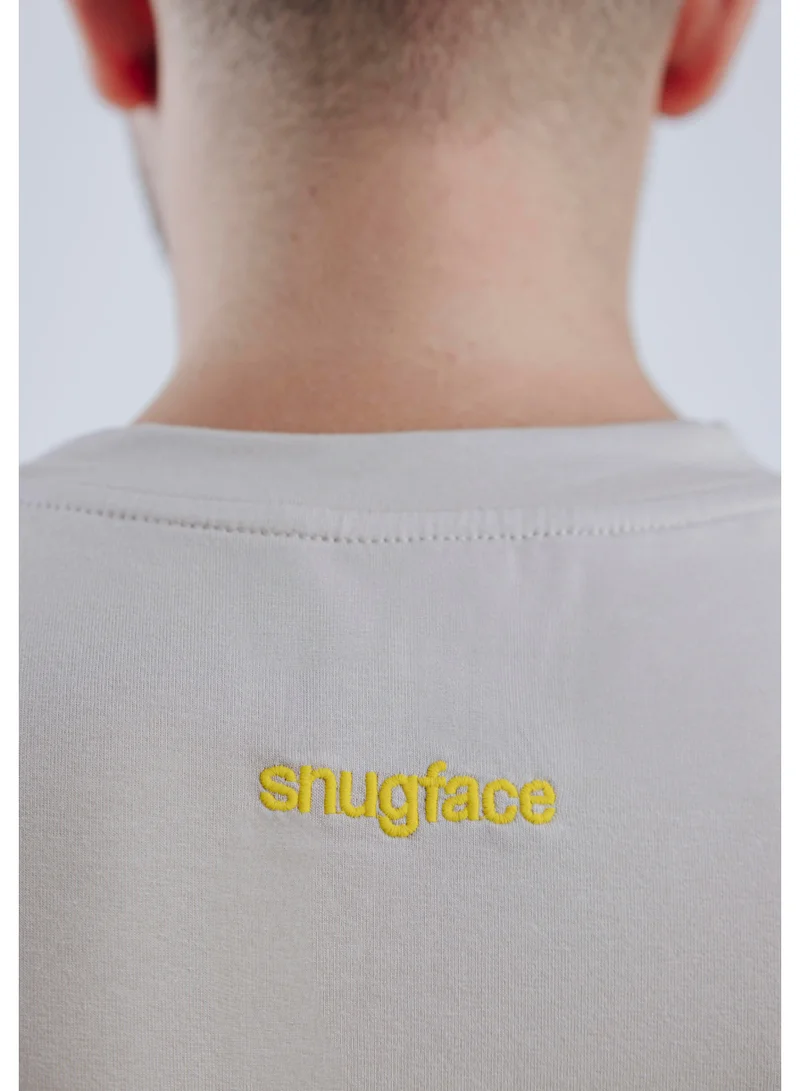 Snugface Snugface The Big Pocket Oversized Tshirts, Grey, SF15-2GRY, Size-L
