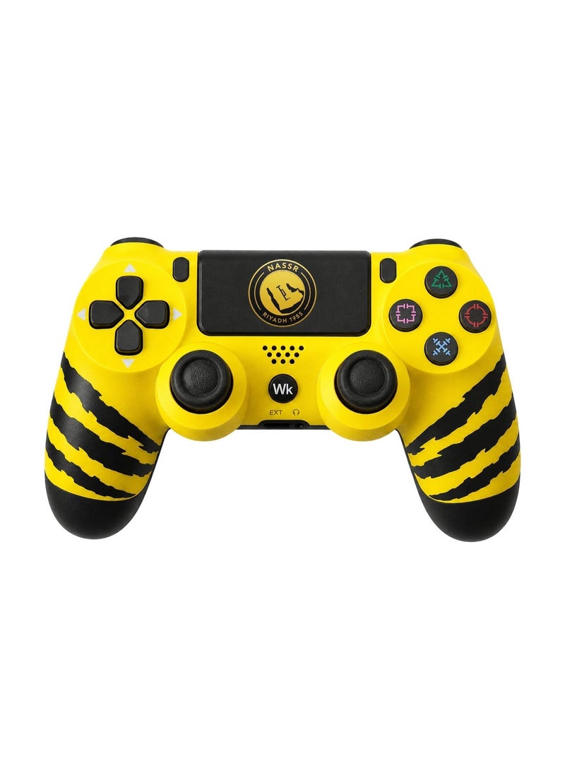 Al-Nassr FC Custom Wireless PS4 Controller - Tiger Claw Design & Dual Vibration - Image 3