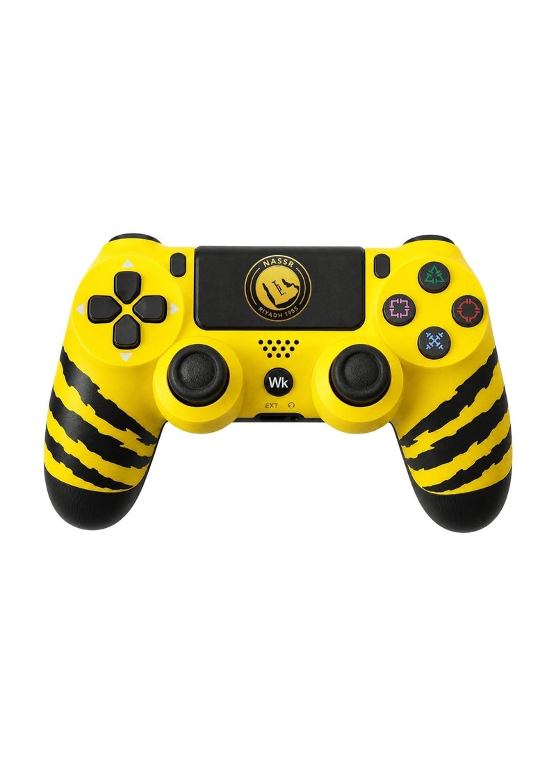 Al-Nassr FC Custom Wireless PS4 Controller - Tiger Claw Design & Dual Vibration - Image 1