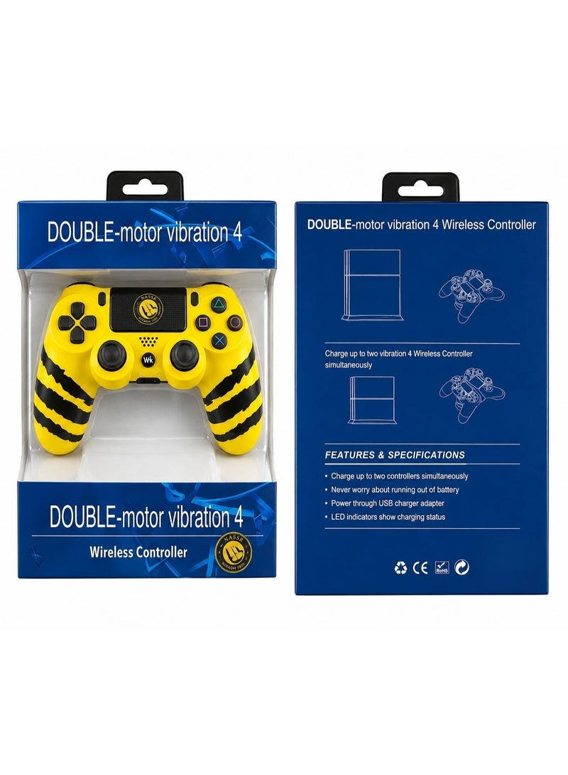 Al-Nassr FC Custom Wireless PS4 Controller - Tiger Claw Design & Dual Vibration - Image 5