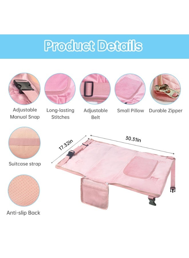 XiuWoo Toddler Airplane Bed Travel Bag 2 in 1, Portable Kids Plane Seat Extender, Baby Flight Essentials Footrest Flyaway Must Have for Infant, Carry On Duffel Bags for Women Gym Hospital Weekender - Image 5