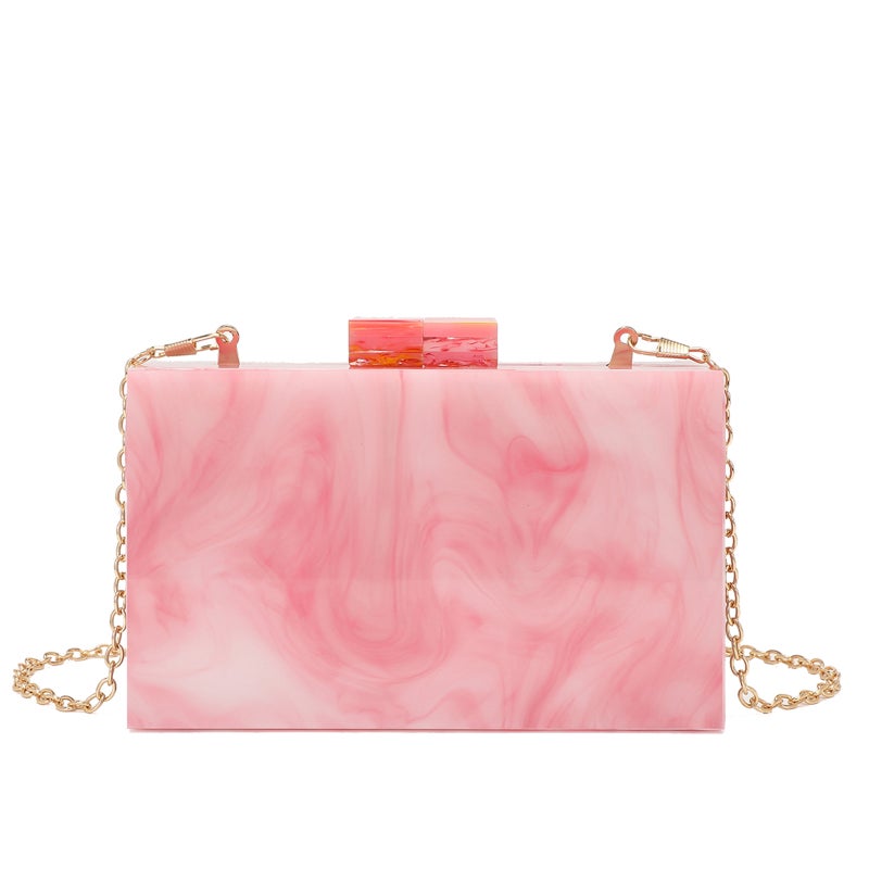 New All-Match Acrylic Sequin Small Square Bag Banquet Dress Bag Celebrity Clutch Bag Wedding Handbag - Image 1