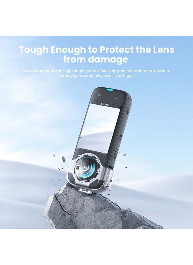 aMagisn - aMagisn Premium Anti-Fog Lens Protector and Protective Case with Buckle for Insta360 X3 - Essential Accessory for Action Cameras - Image 1