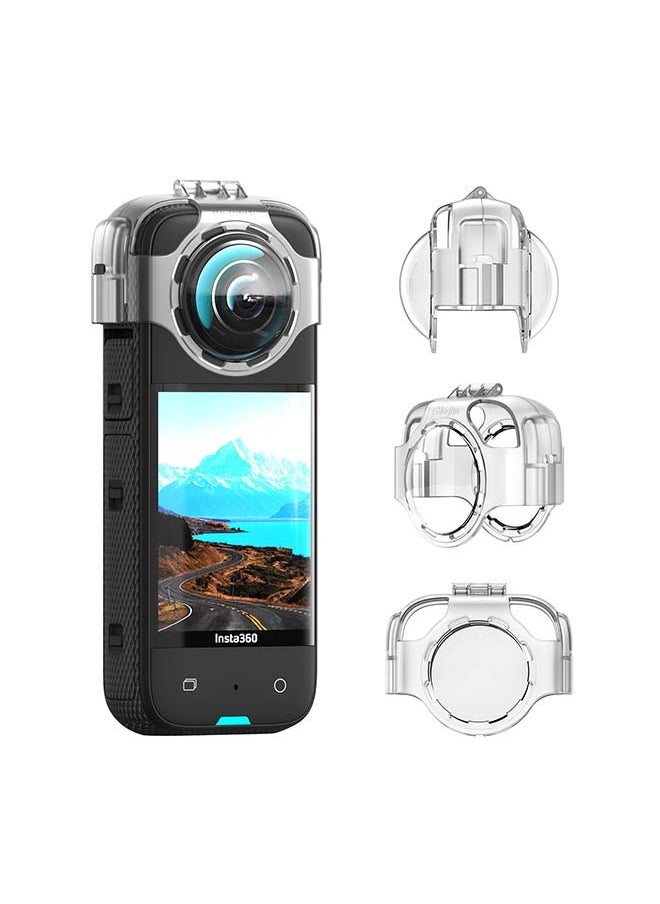 aMagisn - aMagisn Premium Anti-Fog Lens Protector and Protective Case with Buckle for Insta360 X3 - Essential Accessory for Action Cameras - Image 1