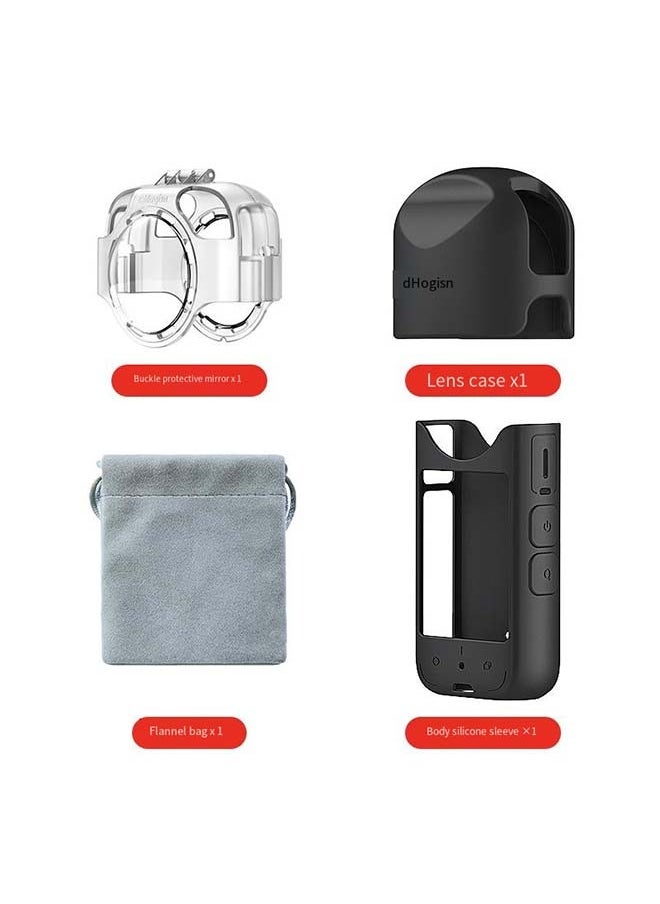 aMagisn - aMagisn Premium Anti-Fog Lens Protector and Protective Case with Buckle for Insta360 X3 - Essential Accessory for Action Cameras - Image 1