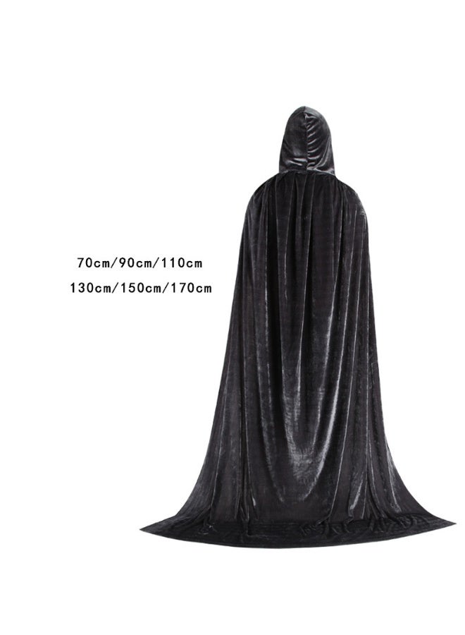 NIBEMINENT Halloween cape, masquerade, dance party costume, velvet witch cape, Death cloak and cape - Image 1