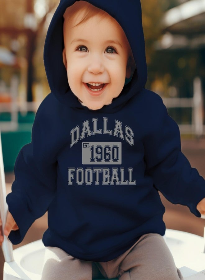 The Pxv Toddler Hood Dallas Football Established 1960 2T Navy Blue - Image 2