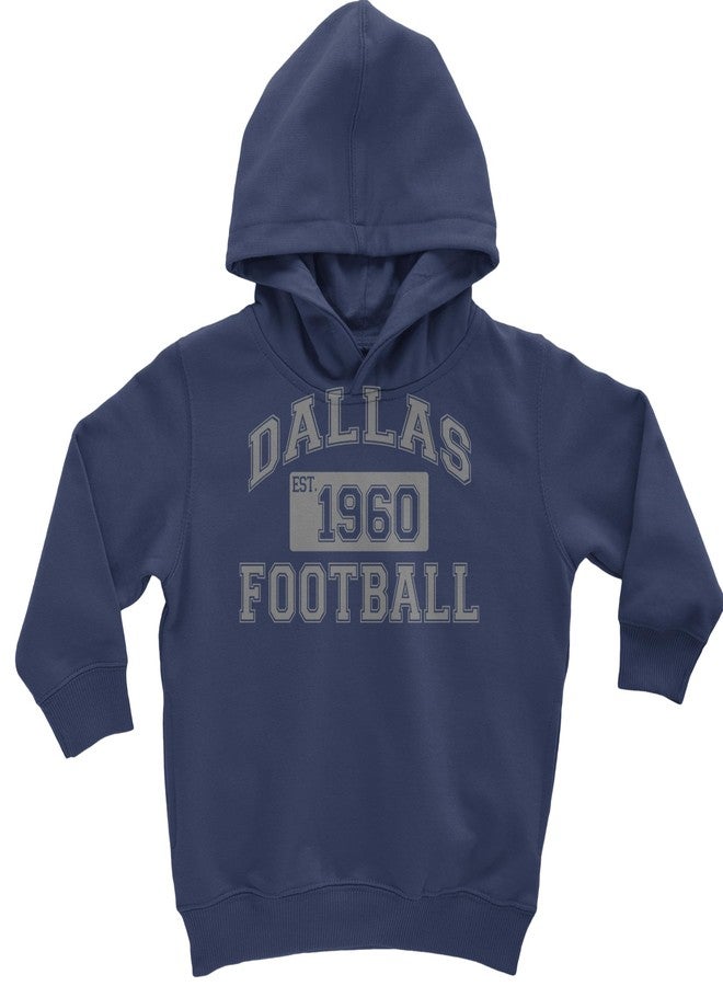 The Pxv Toddler Hood Dallas Football Established 1960 2T Navy Blue - Image 1