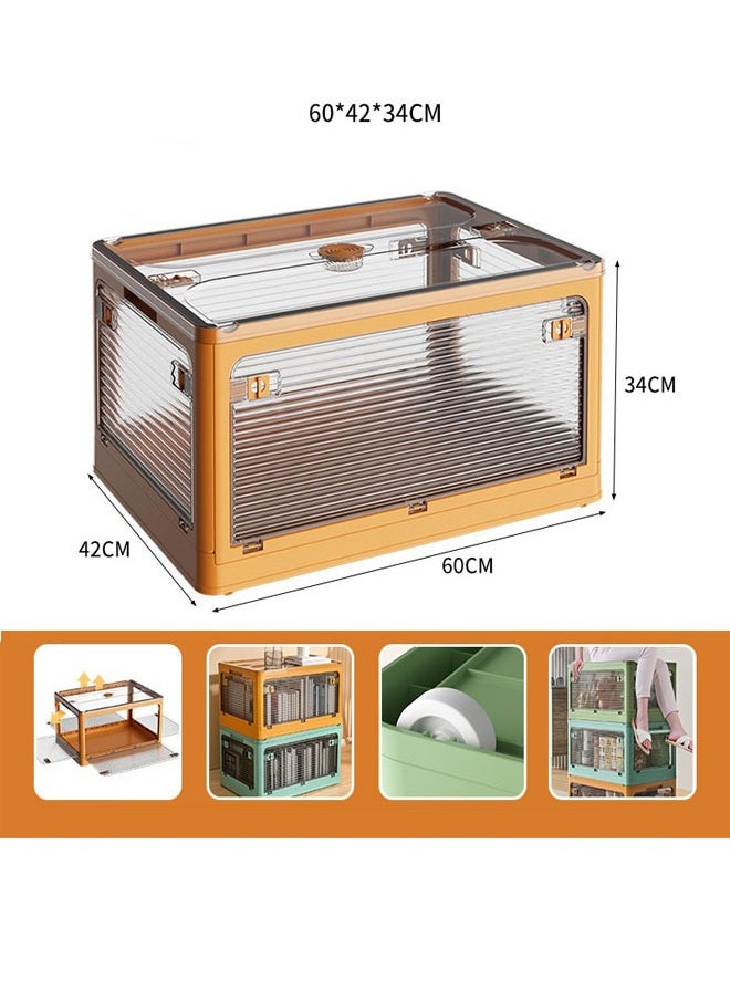 NKX Versatile Foldable Transparent Storage Box for Books and Household Items 60 X 34 Cm  - Image 1