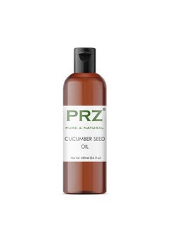 PRZ PRZ Cucumber Seed Cold Pressed Carrier Oil - Pure Natural & Therapeutic Grade Oil for Aromatherapy Body Massage, Skin Care & Hair Care, 100 ml 